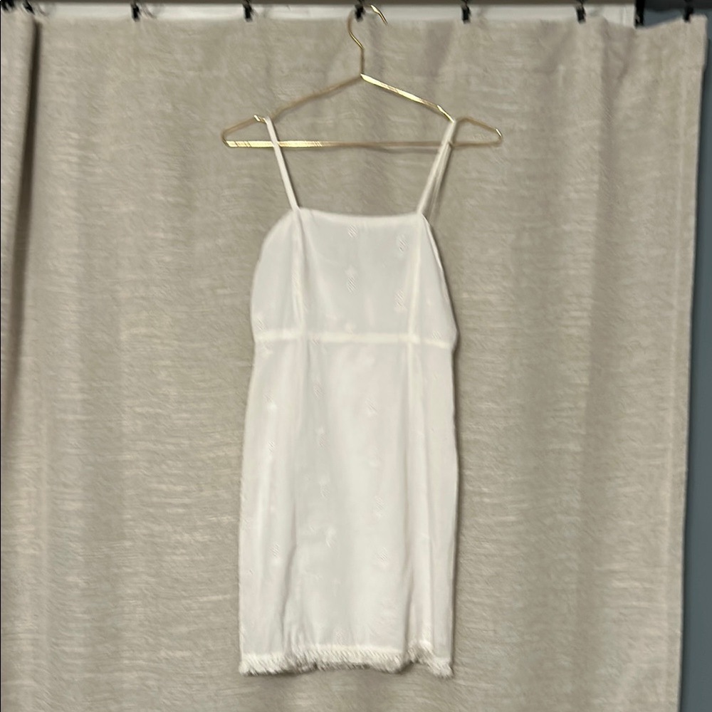 Sweet White Spaghetti Strap Dress